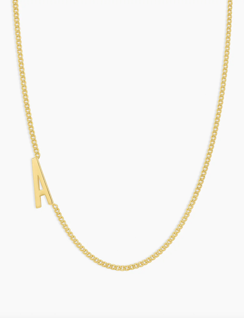 Wilder Alphabet Necklace, Gold Plated