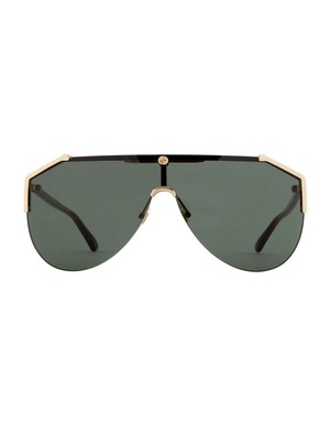 Big Personality Sunglasses, Gold/ Havana/Green