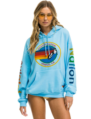 Relaxed Pullover Hoodie, Sky