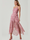 Malvina Midi Dress, Pink Floral