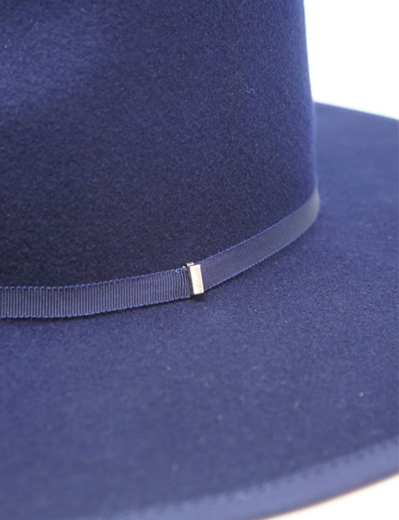 Billie Wool Felt Rancher, Navy