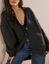 Chamomile Cardi, Washed Black
