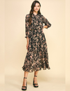 Harvest Smocked Maxi Dress, Black