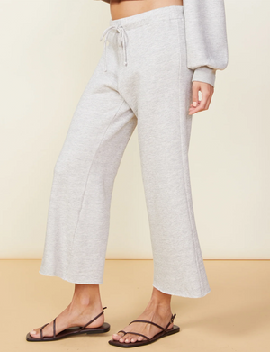 Crop Lounge Sweatpant, Heather Grey