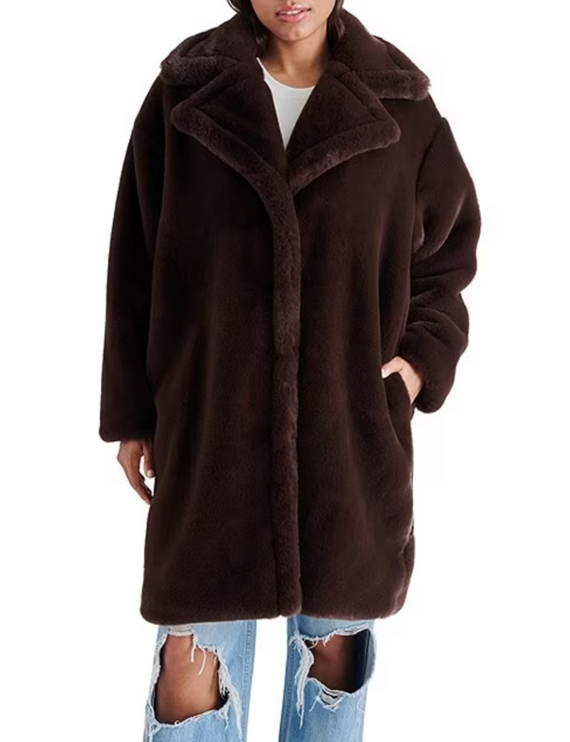 Emery Coat, Dark Brown