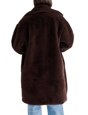 Emery Coat, Dark Brown