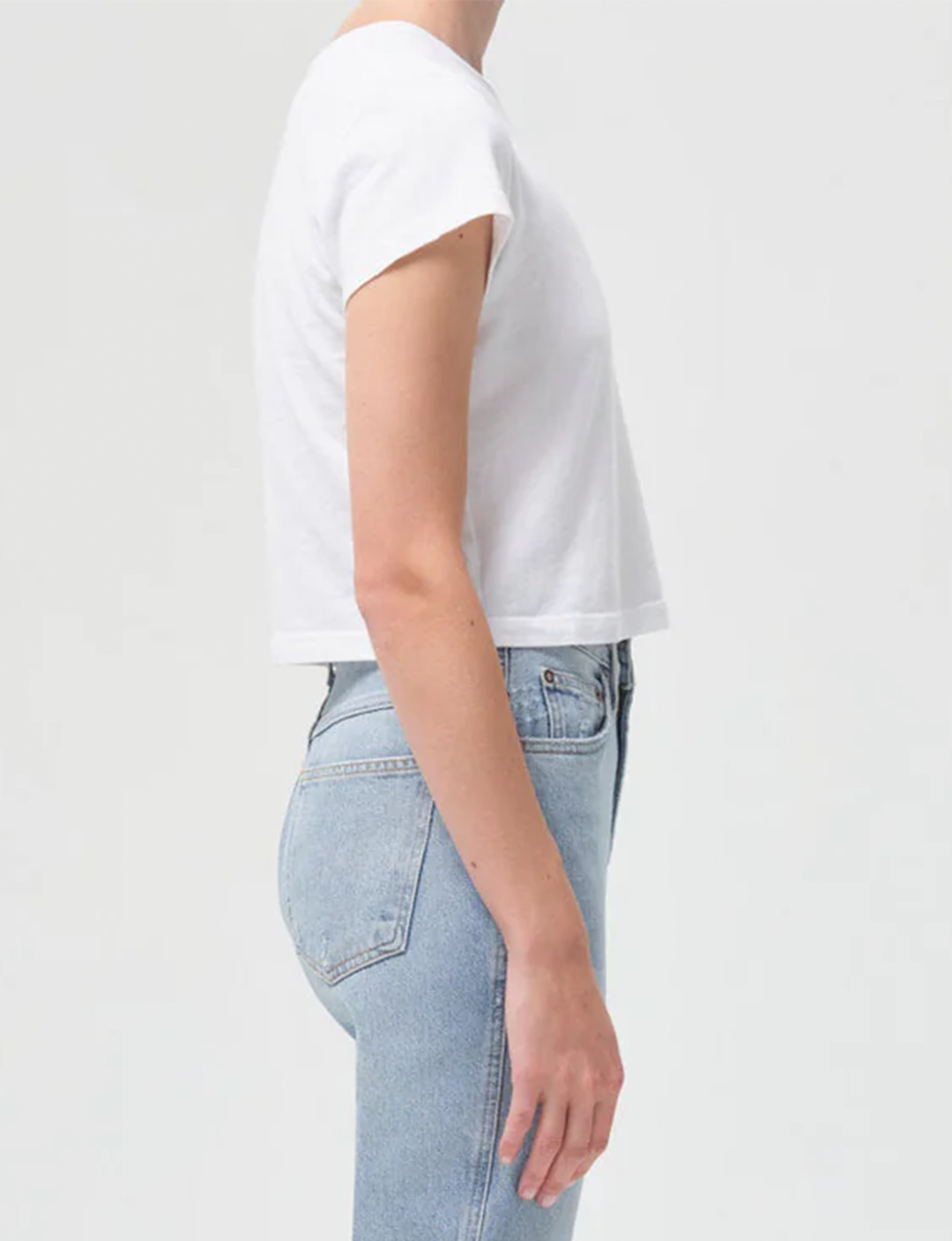 Adine Shrunken Tee, White