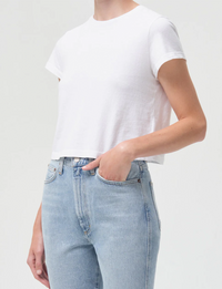 Adine Shrunken Tee, White