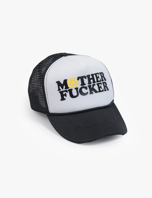 Smile F*cker 10-4 Trucker Hat, Black/White