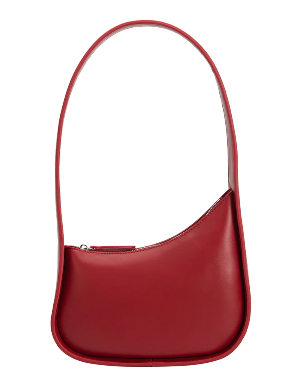 Willow Recycled Vegan Leather Shoulder Bag, Red