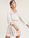 Lana Smocked Waist Dress, Champagne