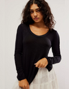 Cabin Fever Layering Top, Black