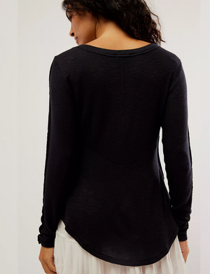 Cabin Fever Layering Top, Black