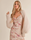 Isadora Sweater Bolero Shrug, Blush