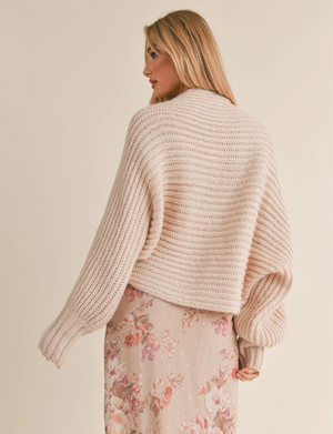 Isadora Sweater Bolero Shrug, Blush