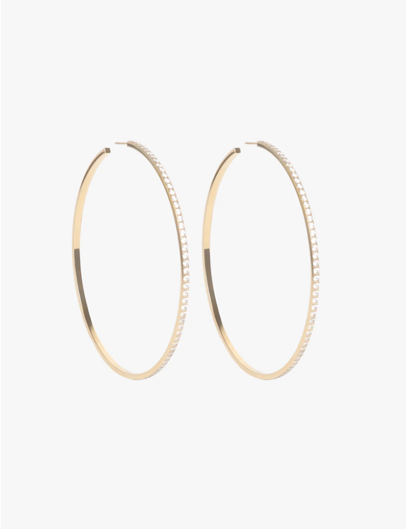 Jay Hoops 3'', Diamond/Gold