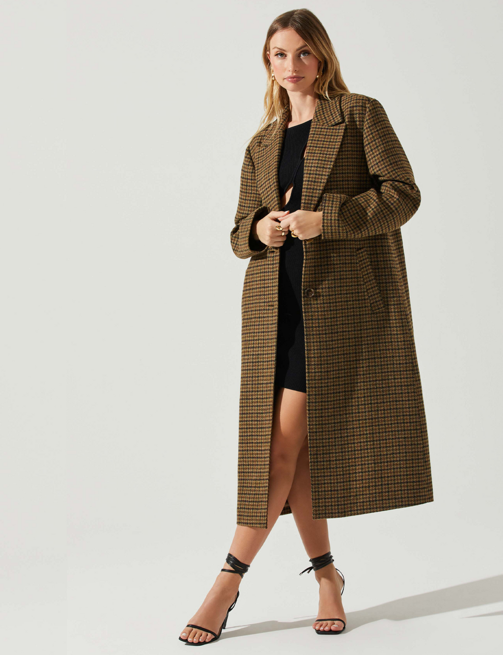 Sonya Coat, Brown/Olive