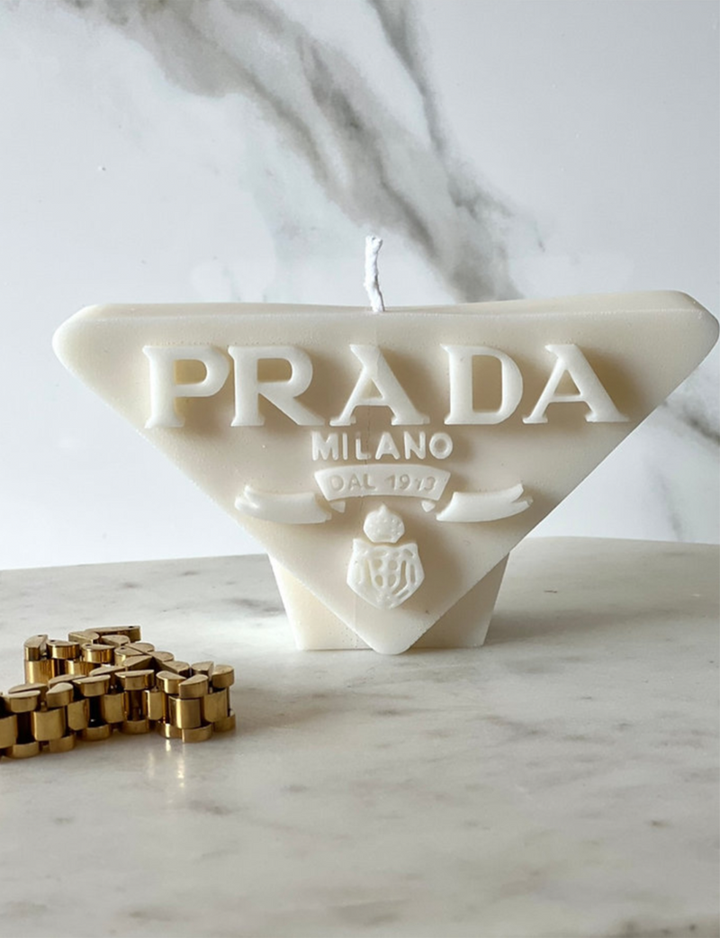 Prada Candle, Cream/White