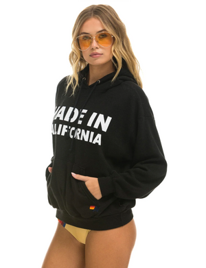 Made In California Relaxed Pullover Hoodie, Black