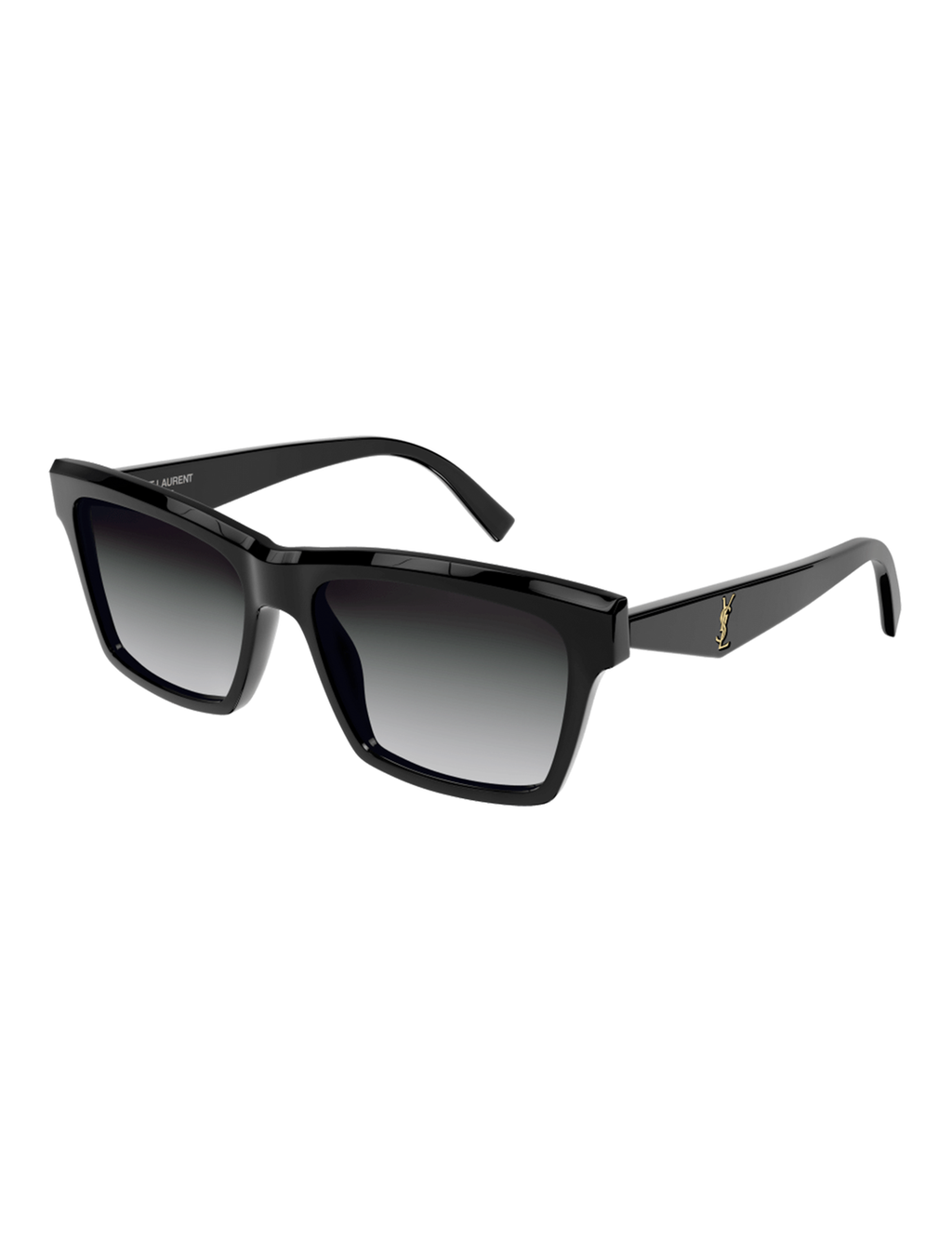 Square Gradiant Sunglasses, Black/Grey