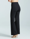 Neoprene Wide Leg Pant, Black