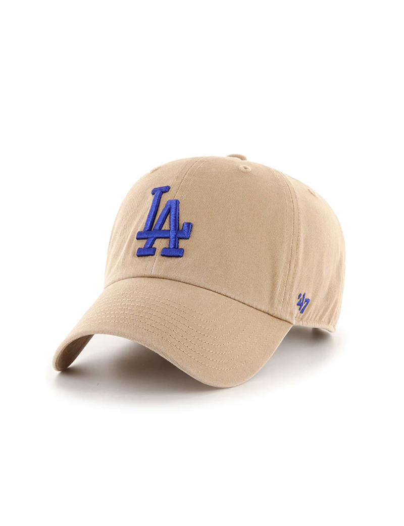 LA Dodgers Basic Ball Cap, Khaki/Blue