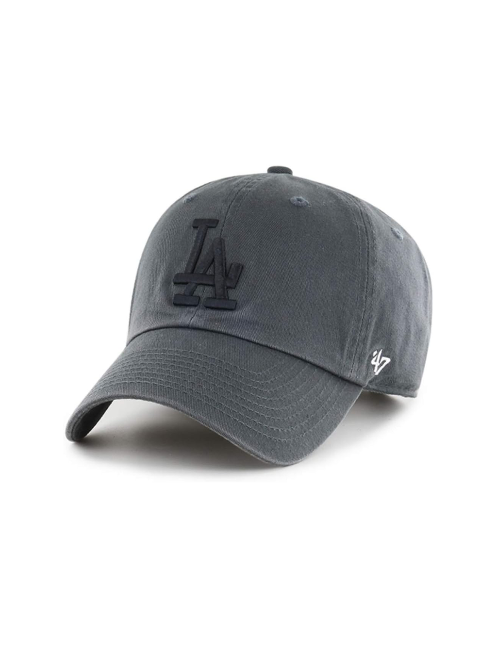 LA Dodgers Basic Ball Cap, Dark Gray/Black