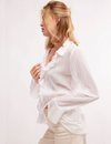 Bad At Love Solid Blouse, Ivory