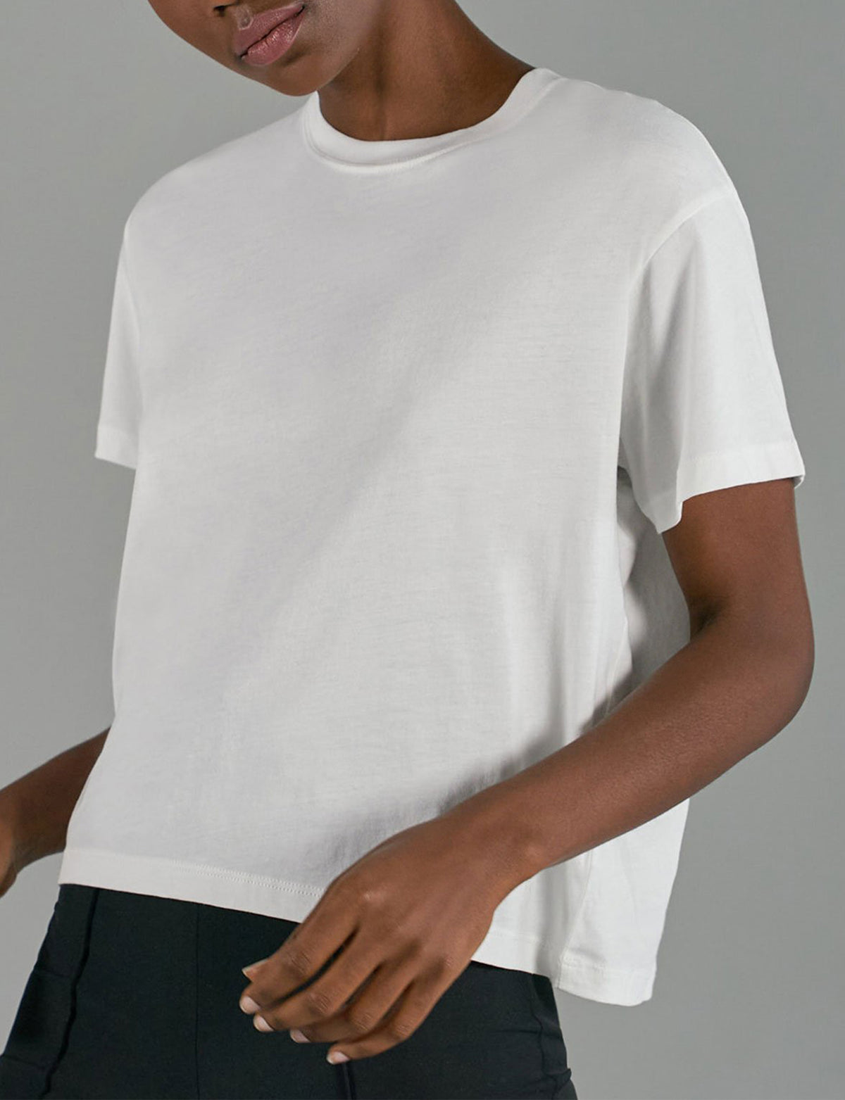 Classic Jersey Short Sleeve Boy Tee, White