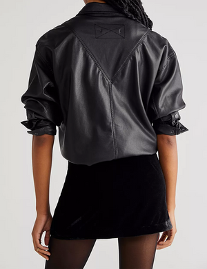 Annalise Velvet Mini Skirt, Black