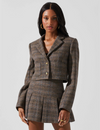Siarah Jacket, Brown/Blue Multi