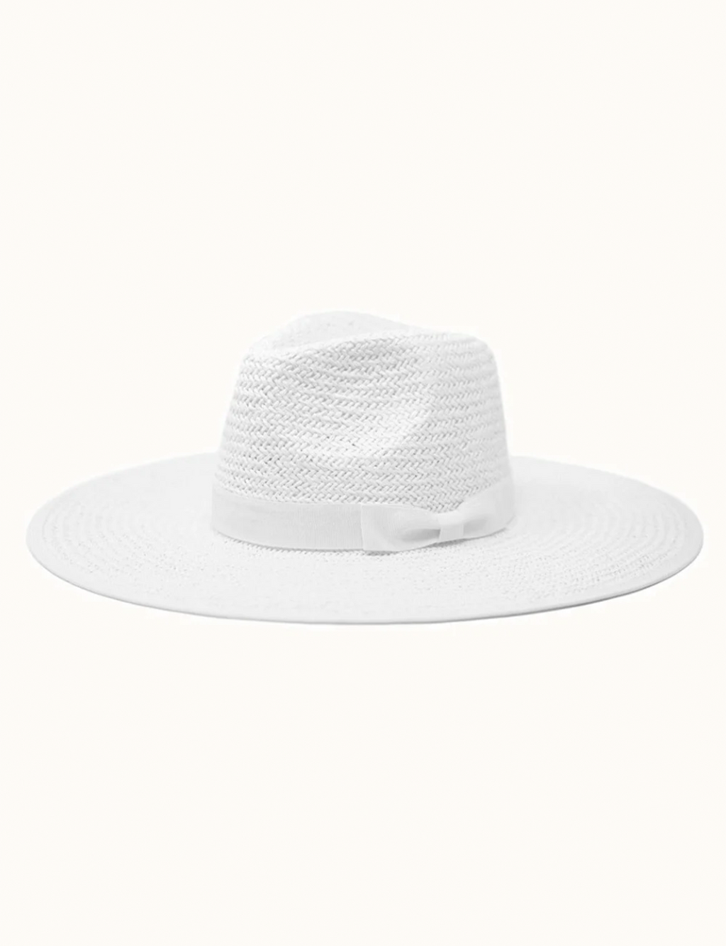 Emma Paper Straw Rancher Hat, White