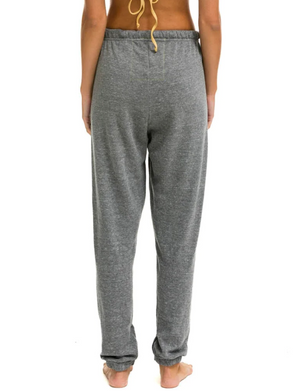 Bolt Heart Womens Sweatpants, Heather Grey