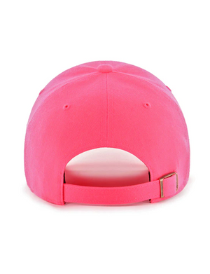 NY Yankees Basic Ball Cap, Neon Pink/White