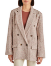 Darcie Double Breasted Blazer, Brown