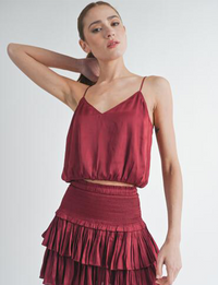 Amore Tank, Maroon