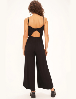 Genesis Twist Back Jumpsuit, Black