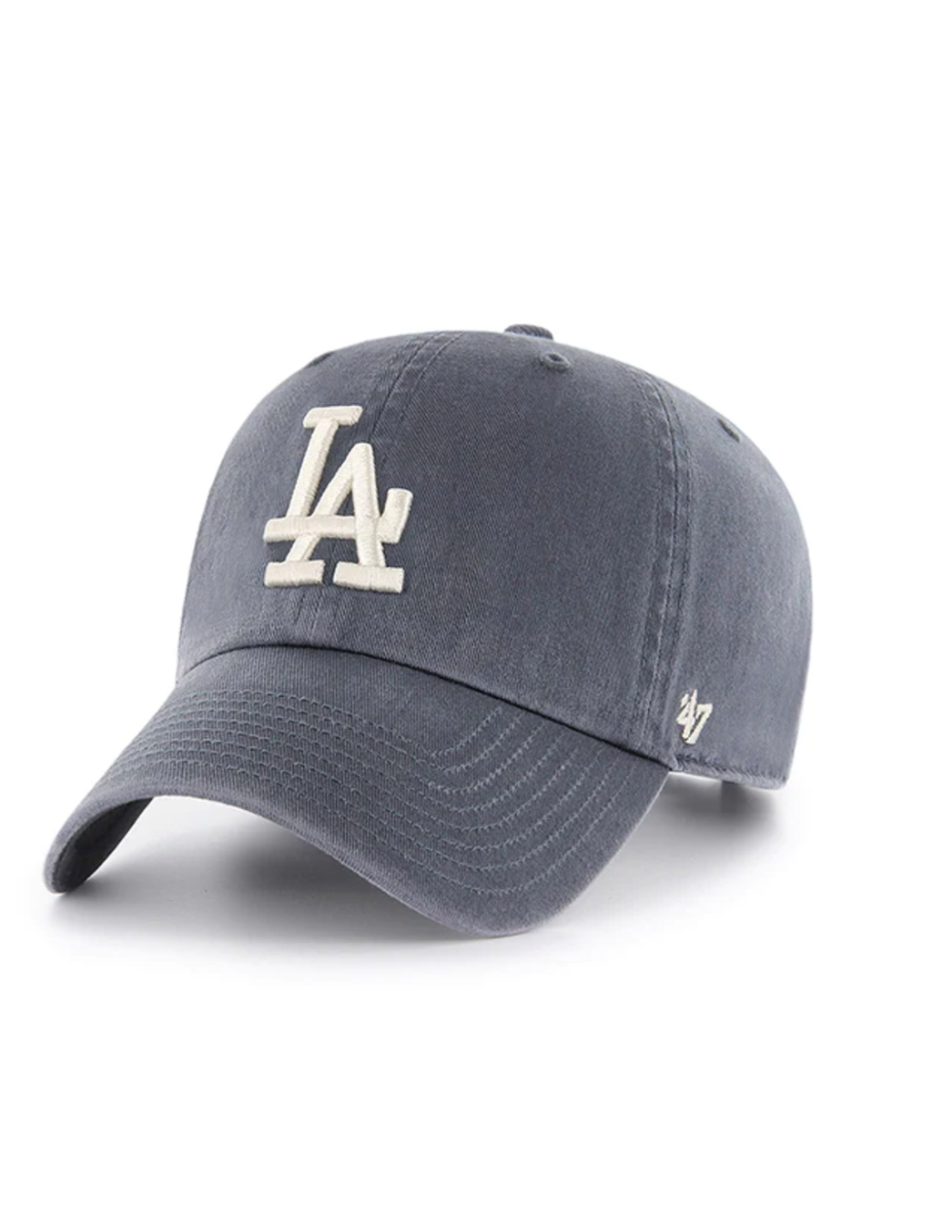 LA Dodgers Basic Ball Cap, Vintage Navy/White