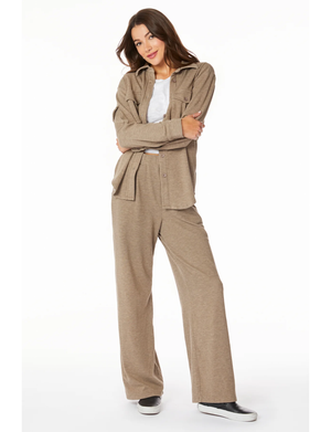 Pocket Button Front Shirt, Muted Taupe