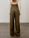 High Rise Wide Leg Pant, Mocha