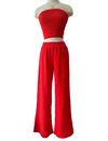 Smocked Tube Top, Rebel Red