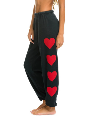 Heart Stitch 4 Sweatpants, Charcoal