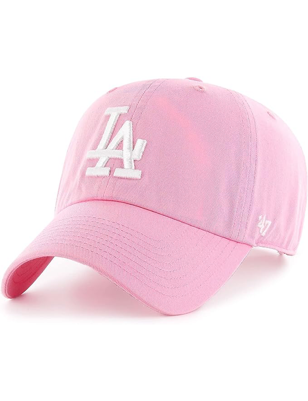 LA Dodgers Basic Ball Cap, Rose/White