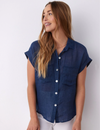Two Pocket Short Sleeve Shirt, Summer Night