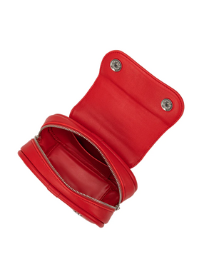 Cici Recycled Vegan Leather Crossbody, Red
