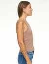 Alden Scoop Neck Tank, Mushroom