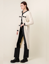 Bon Duster Cardigan, Ivory/Black
