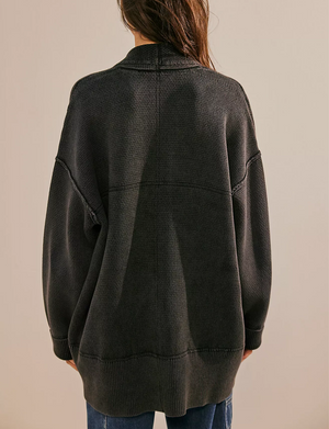 Chamomile Cardi, Washed Black
