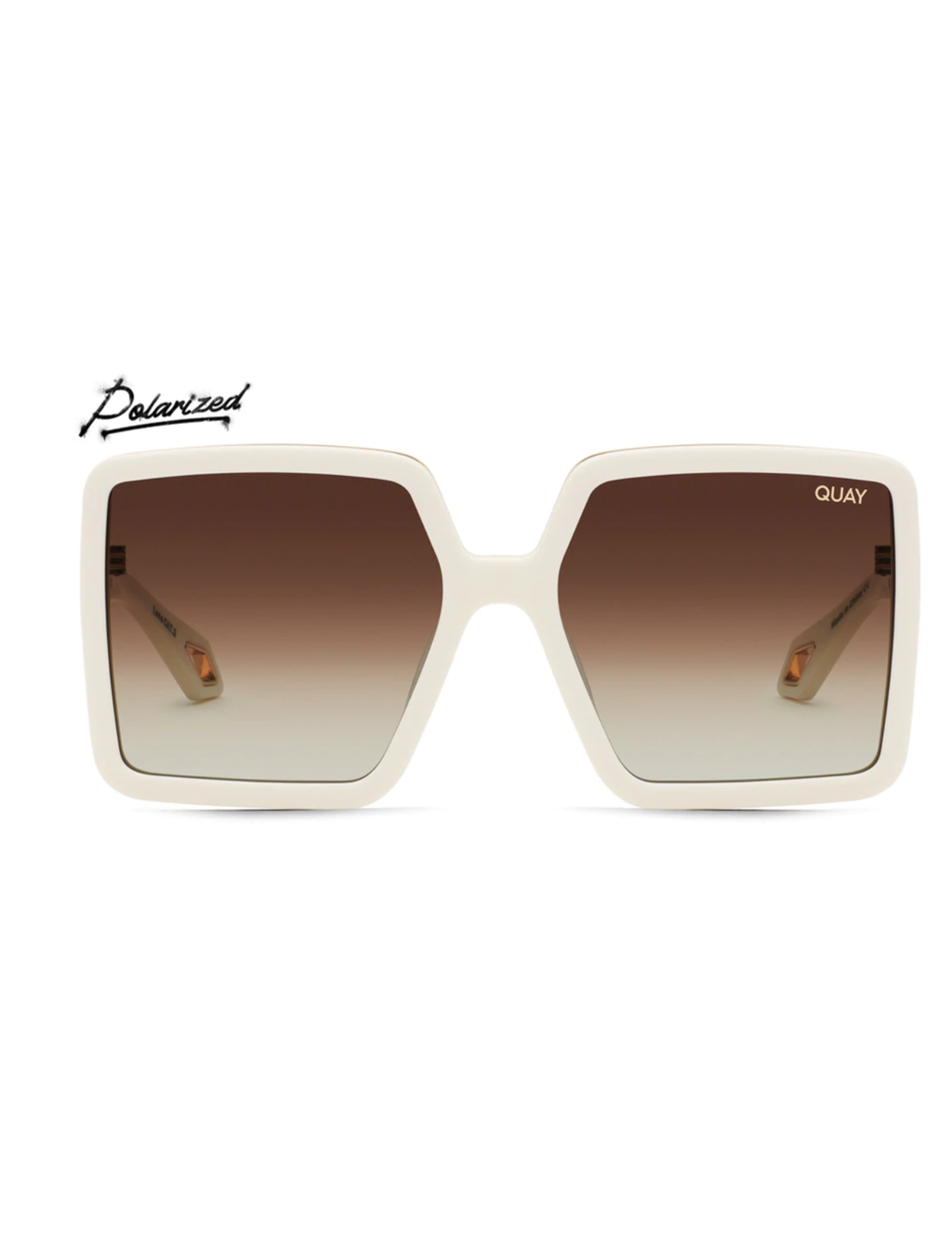 Quay Almost Ready, Ivory/Brown Polarized