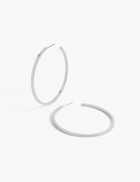 Jay Hoops, 2" Silver